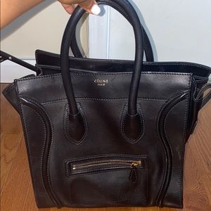 Céline leather handbag